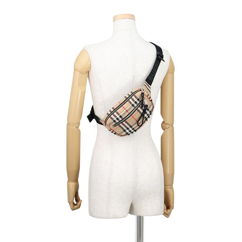 バーバリー ボディバッグ ノバチェック ナイロン 8014420 BURBERRY 黒