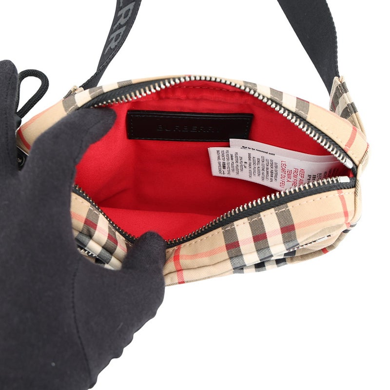 バーバリー ボディバッグ ノバチェック ナイロン 8014420 BURBERRY 黒