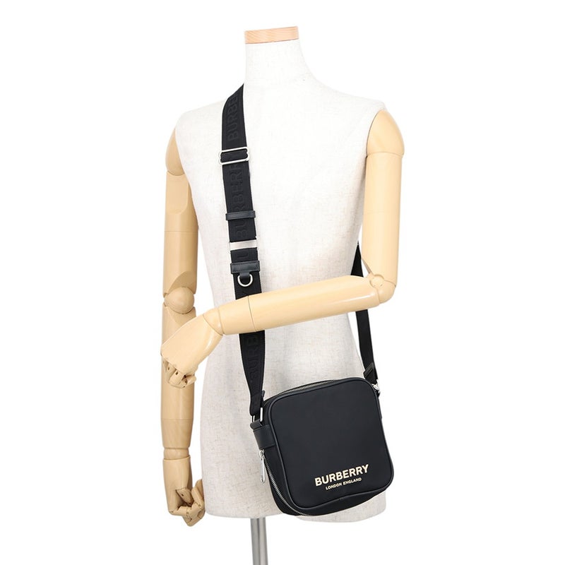 バーバリー ショルダーバッグ ナイロン/レザー 8066111 BURBERRY ブラック 黒