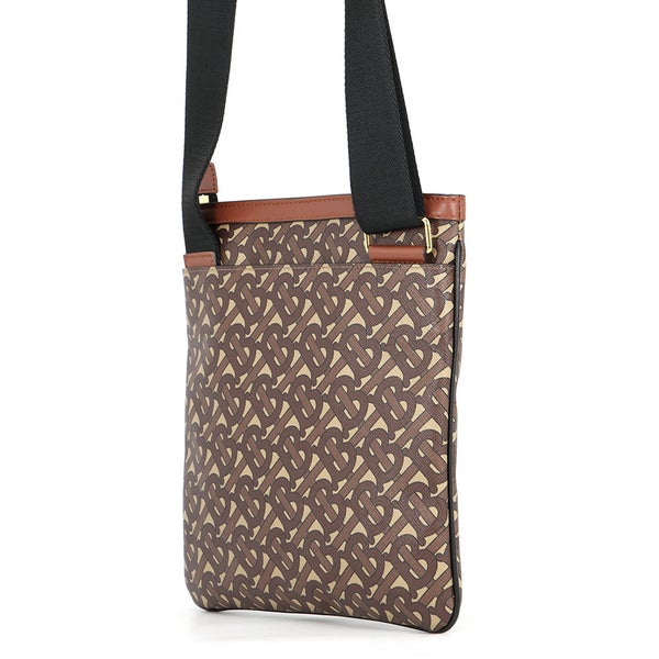 バーバリー ショルダーバッグ TBロゴ PVC/レザー 8022202 BURBERRY ブラック 黒