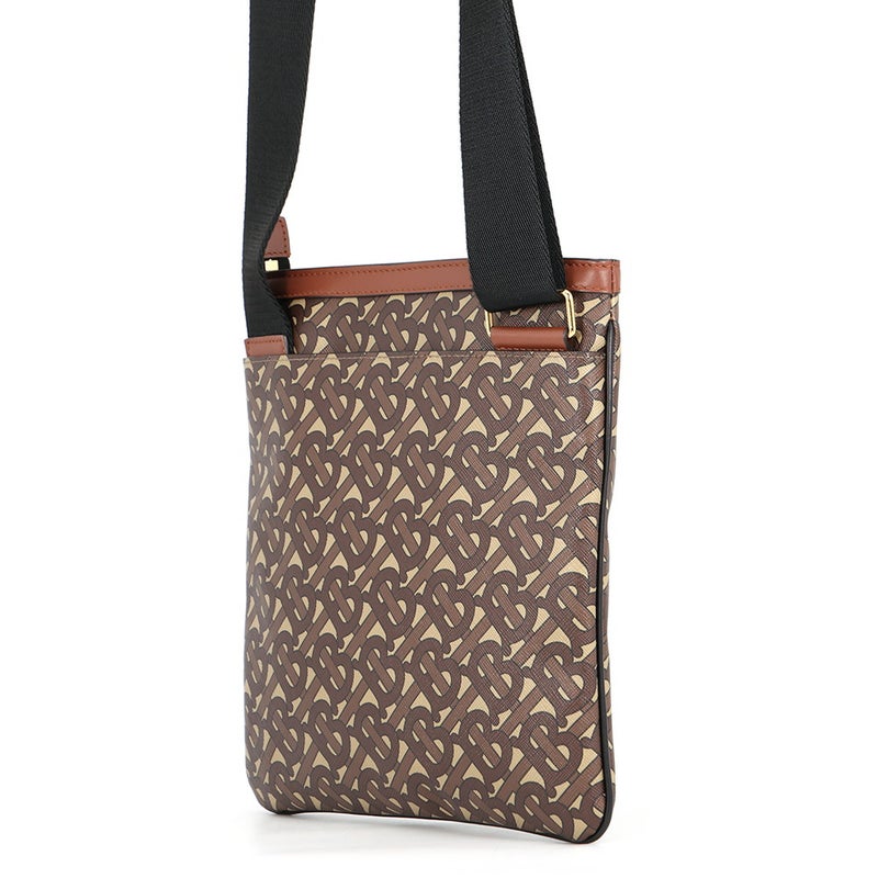 バーバリー ショルダーバッグ TBロゴ PVC/レザー 8022202 BURBERRY ブラック 黒