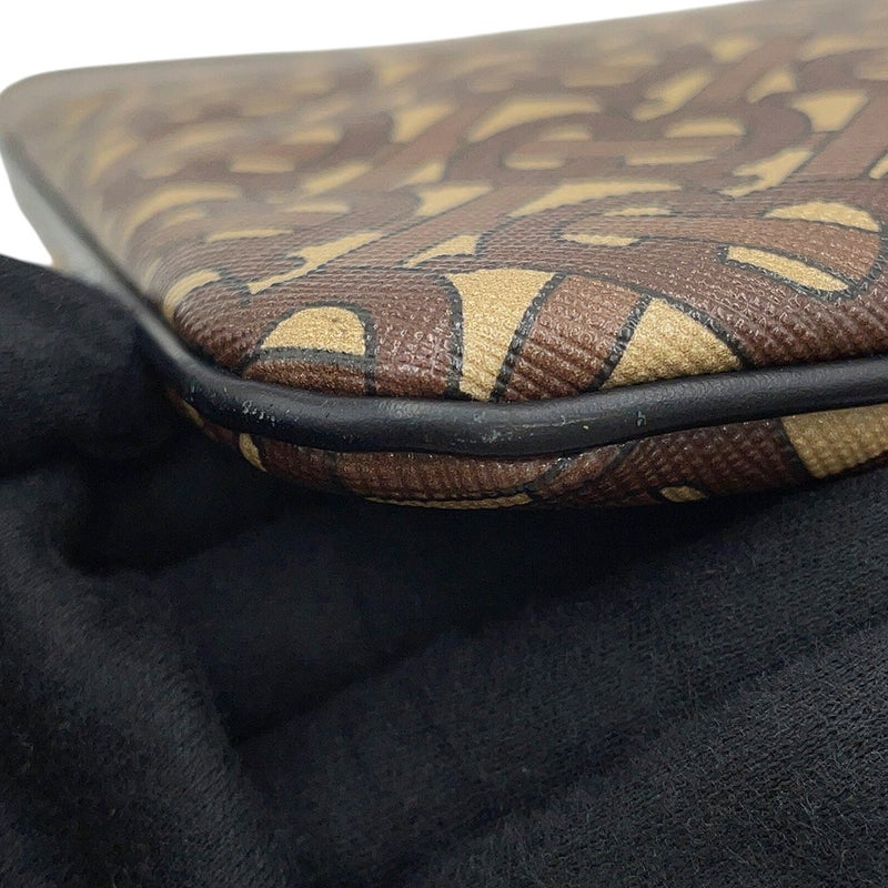 バーバリー ショルダーバッグ TBロゴ PVC/レザー 8022202 BURBERRY ブラック 黒
