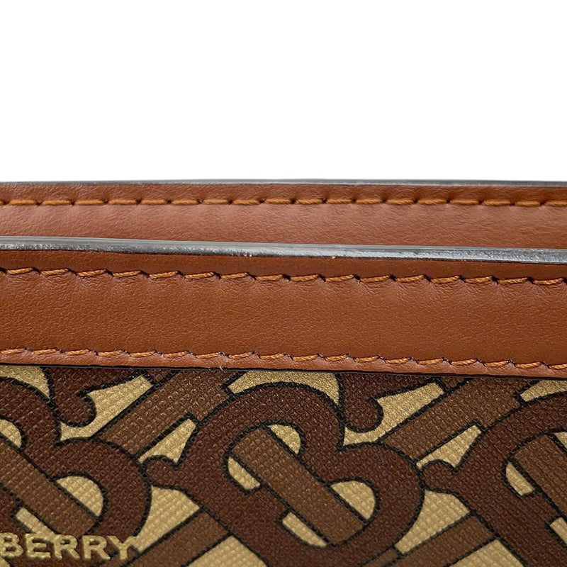 バーバリー ショルダーバッグ TBロゴ PVC/レザー 8022202 BURBERRY ブラック 黒