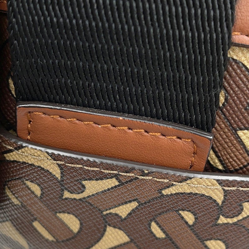 バーバリー ショルダーバッグ TBロゴ PVC/レザー 8022202 BURBERRY ブラック 黒