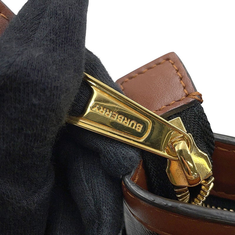 バーバリー ショルダーバッグ TBロゴ PVC/レザー 8022202 BURBERRY ブラック 黒
