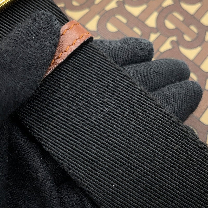 バーバリー ショルダーバッグ TBロゴ PVC/レザー 8022202 BURBERRY ブラック 黒
