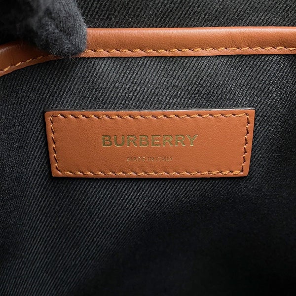 バーバリー ショルダーバッグ TBロゴ PVC/レザー 8022202 BURBERRY ブラック 黒