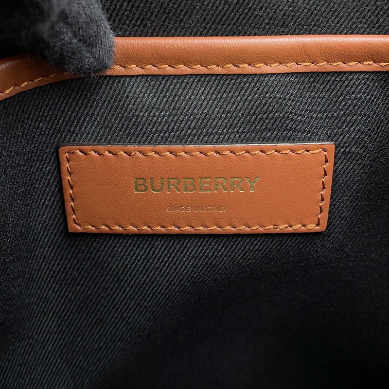 バーバリー ショルダーバッグ TBロゴ PVC/レザー 8022202 BURBERRY ブラック 黒