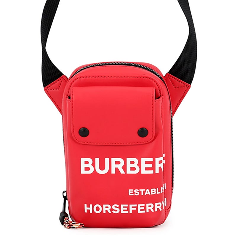バーバリー ショルダーバッグ クロスボディバッグ PVC 8036889 BURBERRY ブラック 黒 白