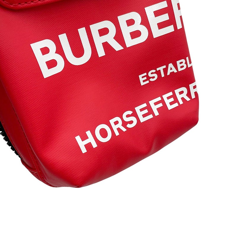 バーバリー ショルダーバッグ クロスボディバッグ PVC 8036889 BURBERRY ブラック 黒 白