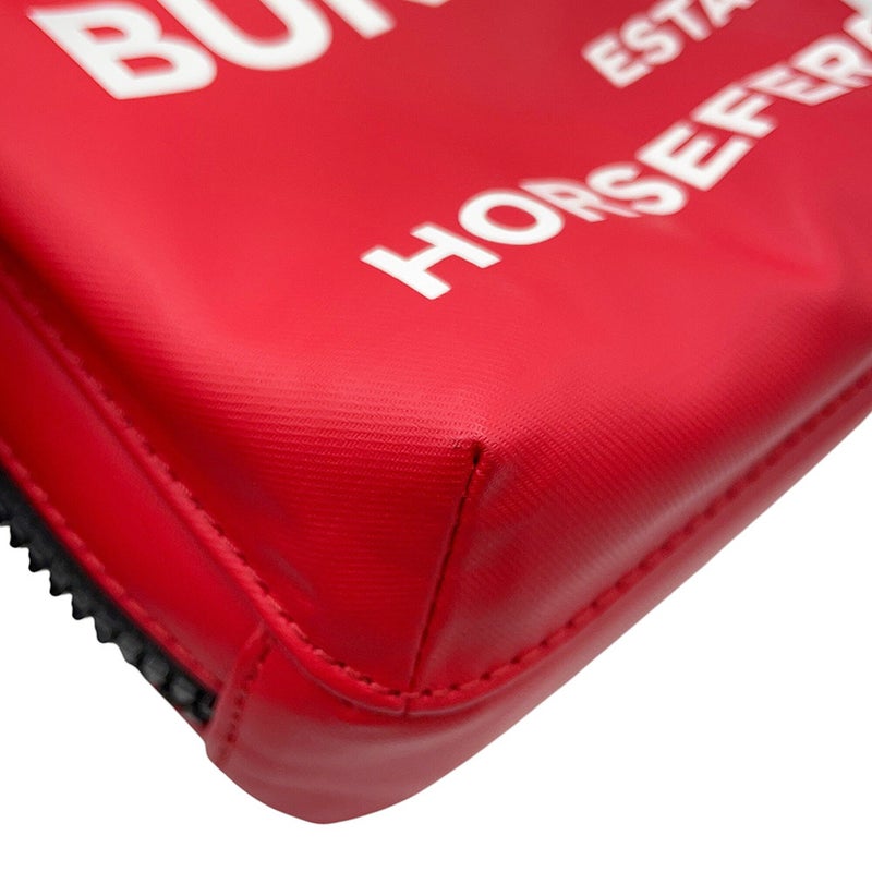 バーバリー ショルダーバッグ クロスボディバッグ PVC 8036889 BURBERRY ブラック 黒 白