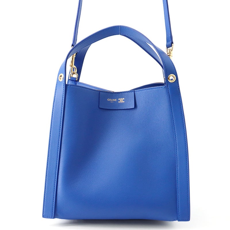 セリーヌ ハンドバッグ キューボ  124182 レザー CELINE ２wayショルダー