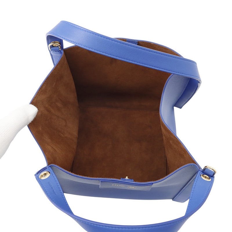 セリーヌ ハンドバッグ キューボ  124182 レザー CELINE ２wayショルダー