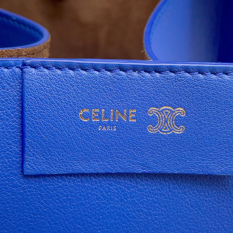 セリーヌ ハンドバッグ キューボ  124182 レザー CELINE ２wayショルダー