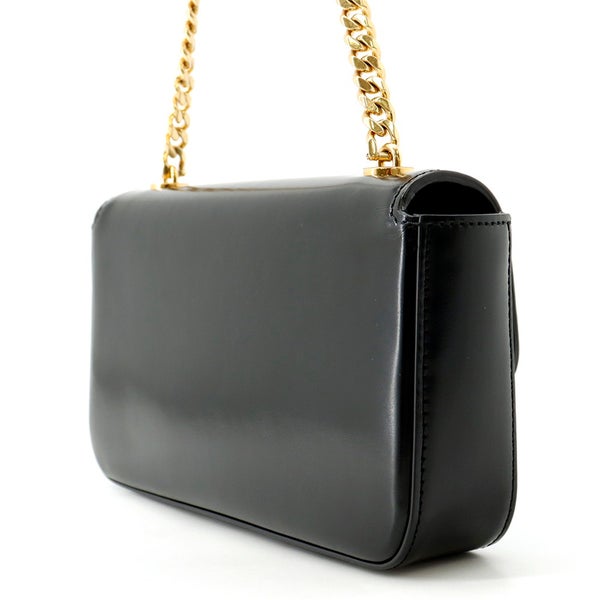 セリーヌ チェーンショルダーバッグ キュイル トリオンフ  レザー CELINE バッグ ブラック 黒