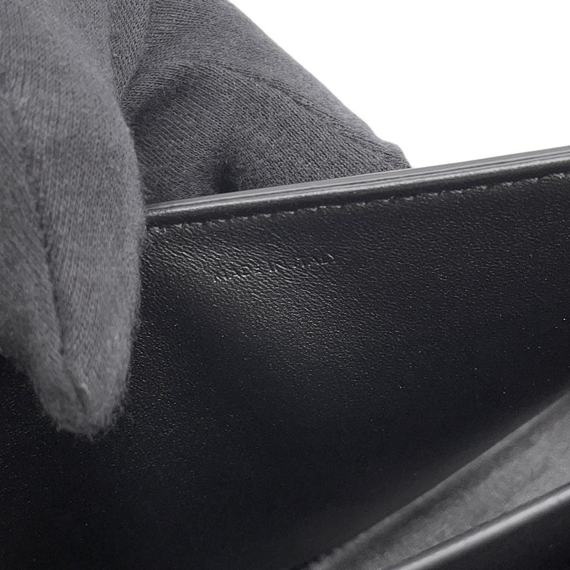 セリーヌ チェーンショルダーバッグ キュイル トリオンフ  レザー CELINE バッグ ブラック 黒