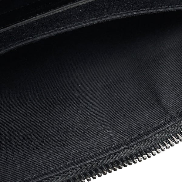 サンローランパリ クラッチバッグ カサンドラ YSL ジップ 型押しレザー 453249 SAINT LAURENT PARIS 黒