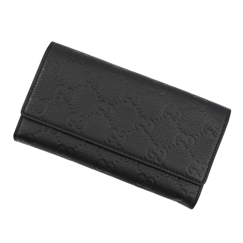 グッチ 長財布 GGエンブレム コンチネンタルウォレット レザー 815922 GUCCI 財布 黒
