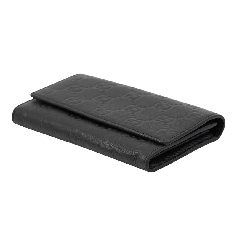グッチ 長財布 GGエンブレム コンチネンタルウォレット レザー 815922 GUCCI 財布 黒