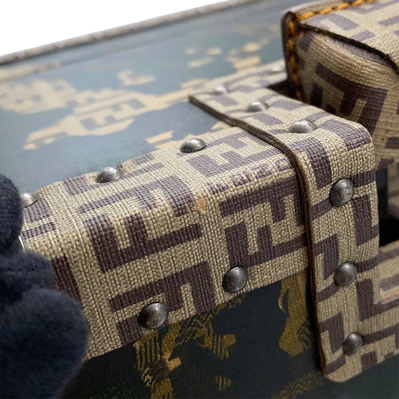 フェンディ キャリーケース ヴィンテージ カモフラージュ PVC レザー 7VV060 FENDI スーツケース トラベル 旅行