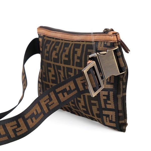 フェンディ ボディバッグ ズッカ柄 キャンバス 7VA187 FENDI