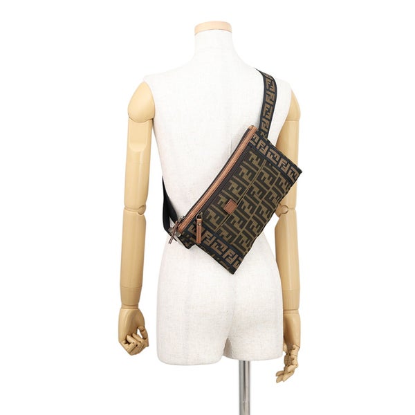 フェンディ ボディバッグ ズッカ柄 キャンバス 7VA187 FENDI