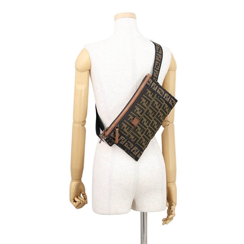 フェンディ ボディバッグ ズッカ柄 キャンバス 7VA187 FENDI