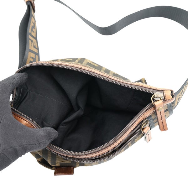 フェンディ ボディバッグ ズッカ柄 キャンバス 7VA187 FENDI