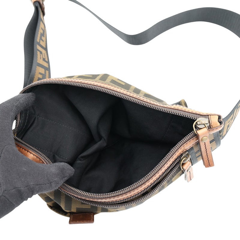 フェンディ ボディバッグ ズッカ柄 キャンバス 7VA187 FENDI
