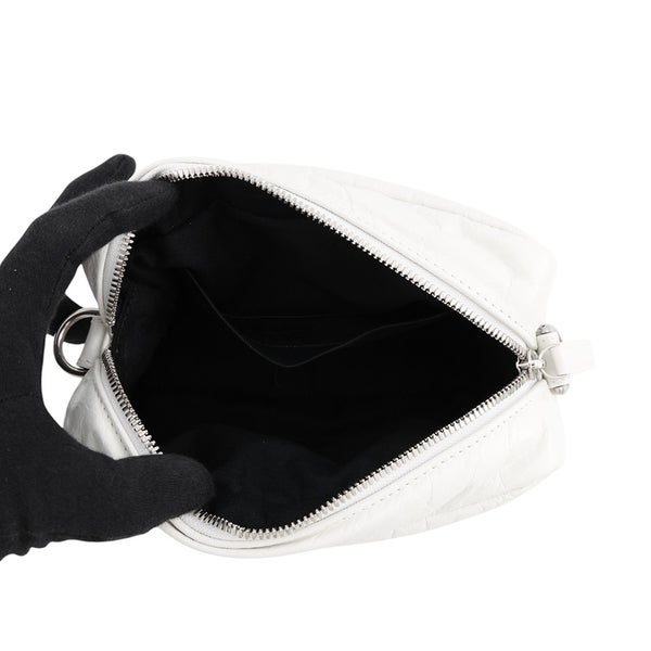 バレンシアガ チェーンショルダーバッグ モナコ カメラバッグ XS 806459 BALENCIAGA バッグ 白