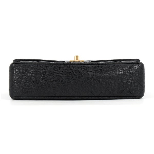シャネル チェーンショルダーバッグ マトラッセ25 ココマーク キャビアスキン ダブルチェーン A01112 CHANEL 黒