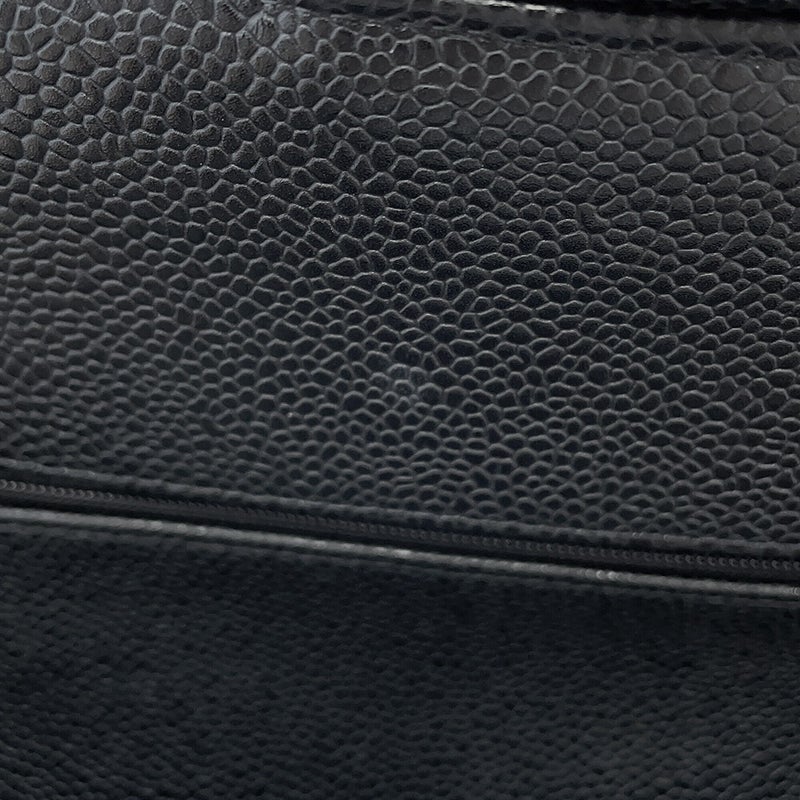 シャネル チェーンショルダーバッグ マトラッセ25 ココマーク キャビアスキン ダブルチェーン A01112 CHANEL 黒