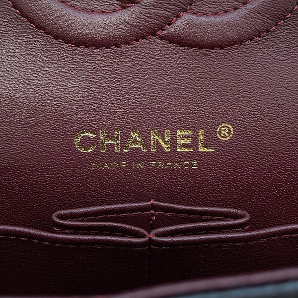 シャネル チェーンショルダーバッグ マトラッセ25 ココマーク キャビアスキン ダブルチェーン A01112 CHANEL 黒