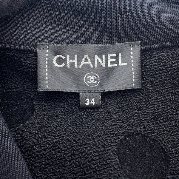 シャネル カーディガン ビジュー ココボタン レディースサイズ34 CHANEL 黒
