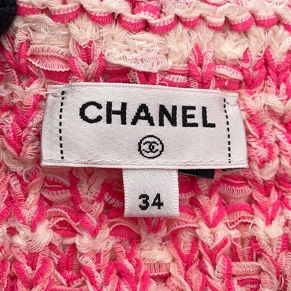 シャネル ニット ココボタン フリンジ コットン レディースサイズ34 P77005 CHANEL トップス