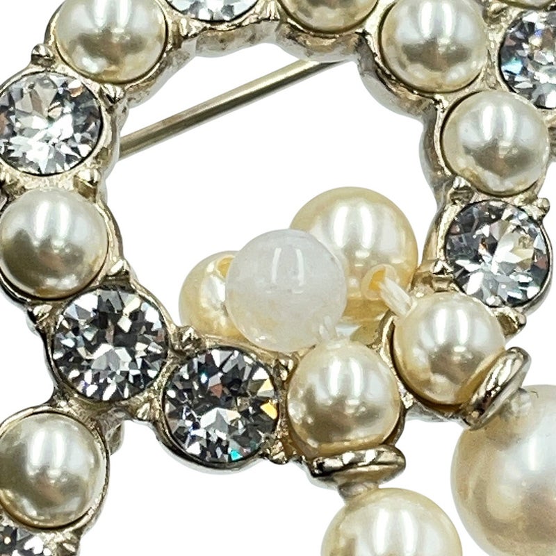 シャネル ブローチ ココマーク メタル フェイクパール ラインストーン C21C CHANEL アクセサリー