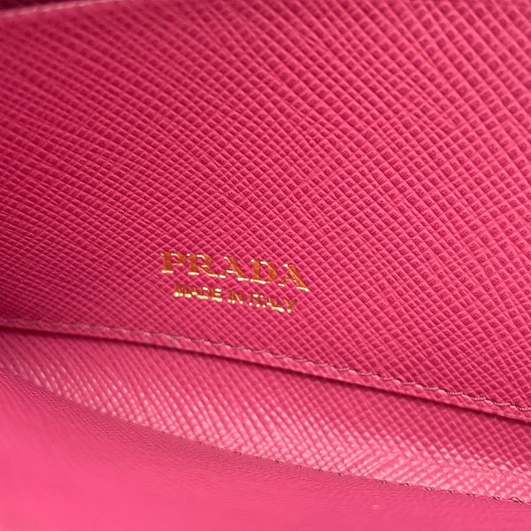 プラダ コインケース トライアングルロゴ コンパクトウォレット L字ファスナー レザー 1ML060 PRADA