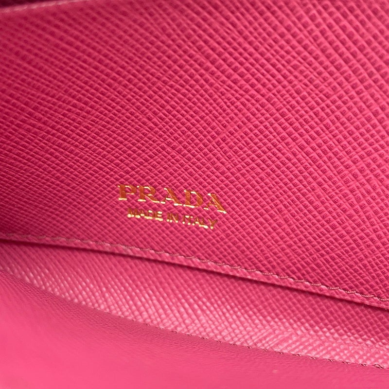 プラダ コインケース トライアングルロゴ コンパクトウォレット L字ファスナー レザー 1ML060 PRADA