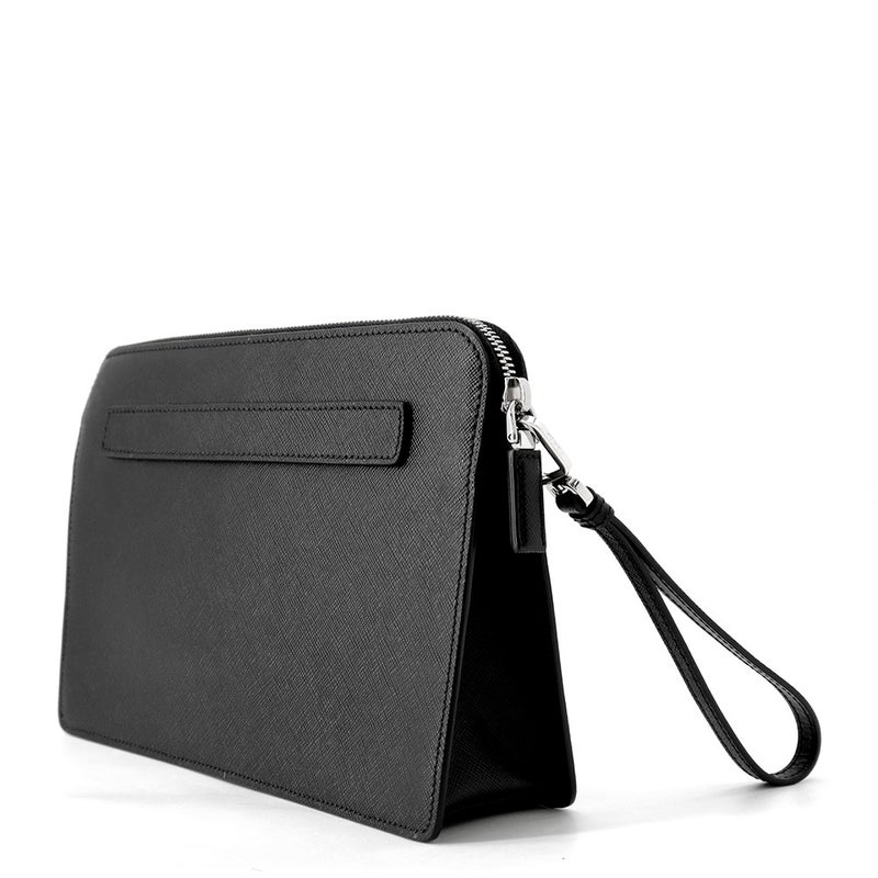 プラダ クラッチバッグ サフィアーノ クラッチ レザー 2VF056 PRADA 黒 セカンドバッグ
