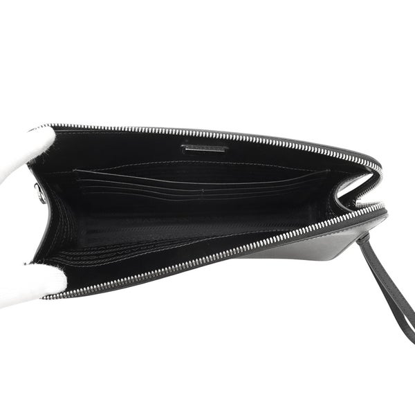 プラダ クラッチバッグ サフィアーノ クラッチ レザー 2VF056 PRADA 黒 セカンドバッグ
