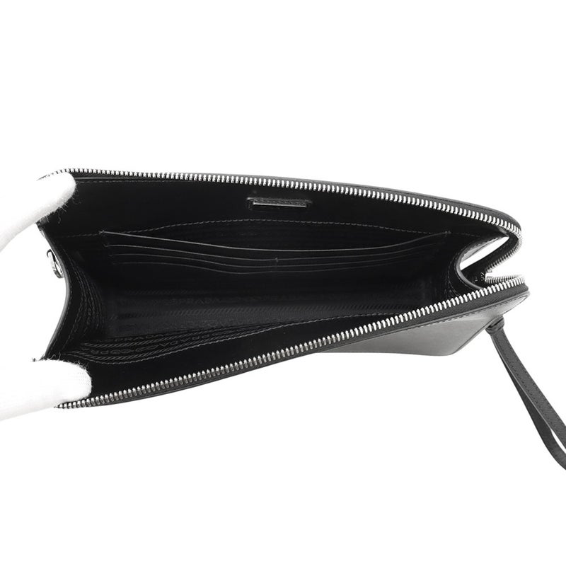 プラダ クラッチバッグ サフィアーノ クラッチ レザー 2VF056 PRADA 黒 セカンドバッグ