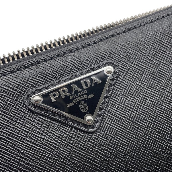 プラダ クラッチバッグ サフィアーノ クラッチ レザー 2VF056 PRADA 黒 セカンドバッグ