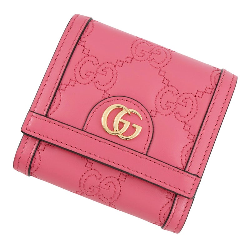 グッチ 二つ折り財布 GGマトラッセ コンパクトウォレット レザー 723799 GUCCI 財布
