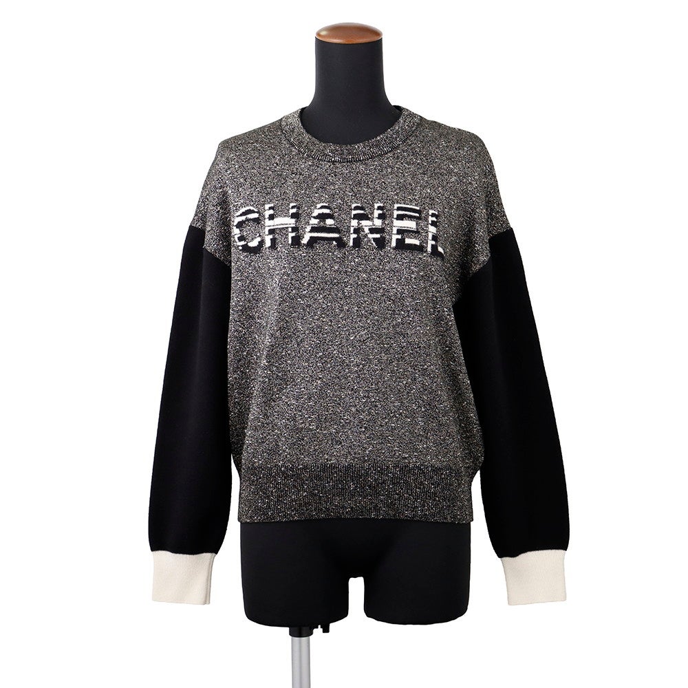 シャネル ニット ロゴ カシミヤ レディースサイズ38 P62886 CHANEL