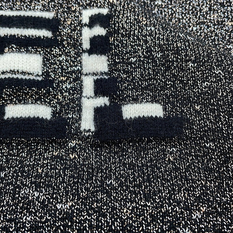 シャネル ニット ロゴ カシミヤ レディースサイズ38 P62886 CHANEL セーター トップス 黒