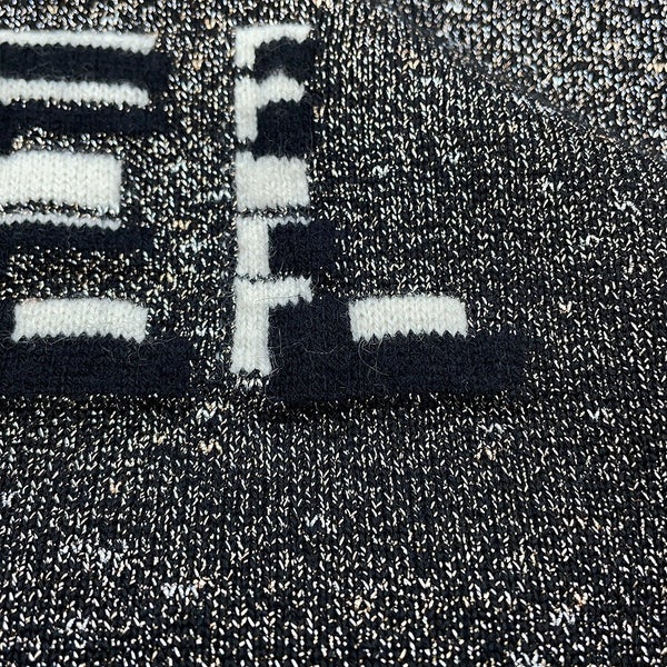 シャネル ニット ロゴ カシミヤ レディースサイズ38 P62886 CHANEL セーター トップス 黒