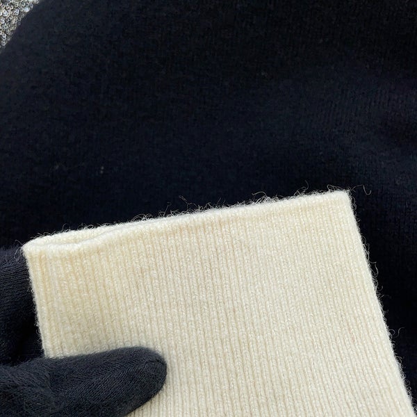 シャネル ニット ロゴ カシミヤ レディースサイズ38 P62886 CHANEL セーター トップス 黒