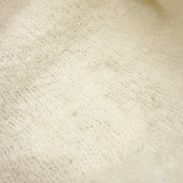 シャネル ニット帽 ココマーク カシミヤ シルク CHANEL 帽子 ニットキャップ 白