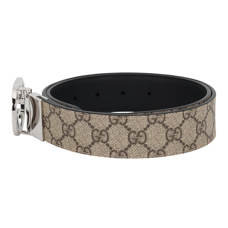 グッチ ベルト インターロッキングG GGスプリーム/レザー リバーシブル サイズ85 GUCCI ベルト 黒