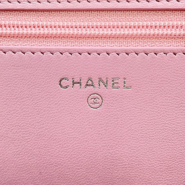 シャネル チェーンウォレット ボーイシャネル マトラッセ ココマーク レザー/ラインストーン A80287 CHANEL 財布